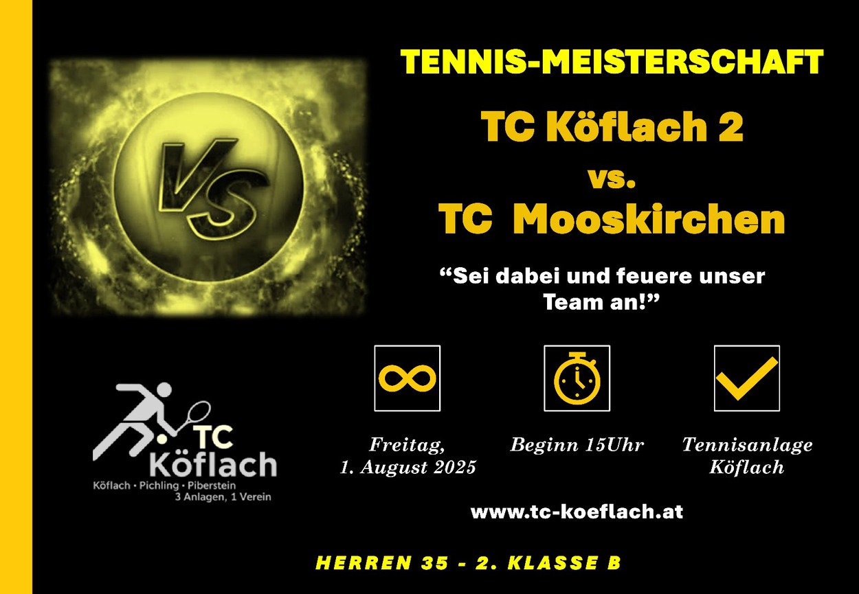 VORSCHAU – HERREN 35 MEISTERSCHAFT | RUNDE 1